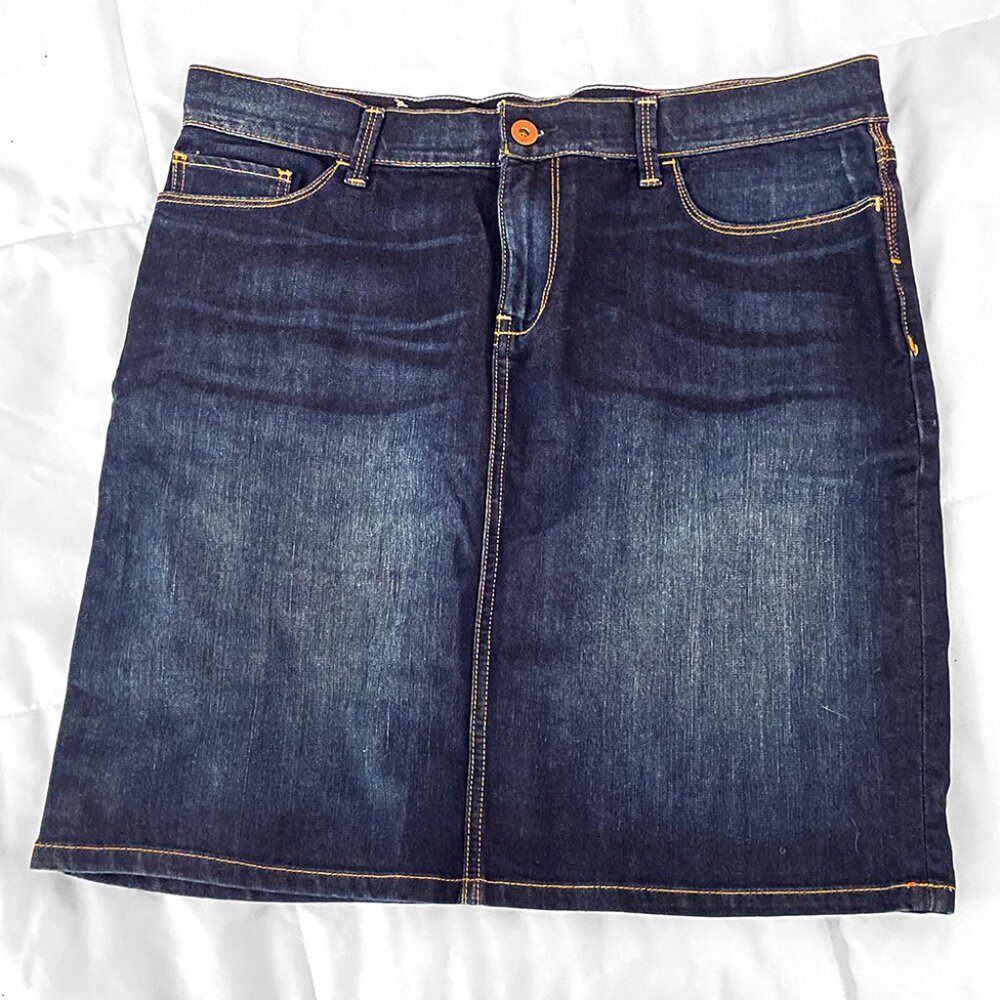 Banana Republic Denim Mini Pencil Skirt